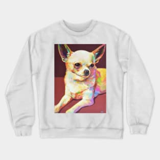 Pedro the TOY CHIHUAHUA by Robert Phelps Crewneck Sweatshirt